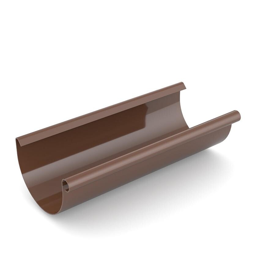 Odkvapový žľab Ø 125 mm plastový dĺžka 2000 mm hnedý