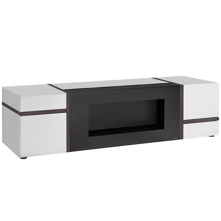 TV stolík Cross Perla/Biela/Biokrb
