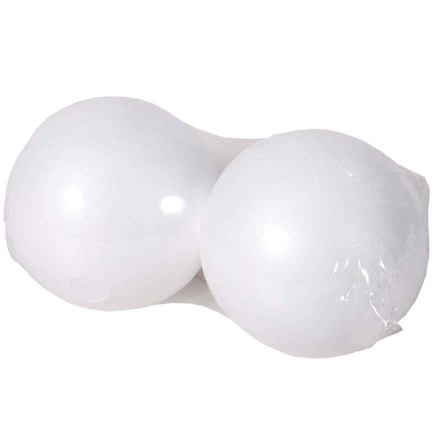 Guľa na aranžovanie polystyrénová plná d8cm  2ks