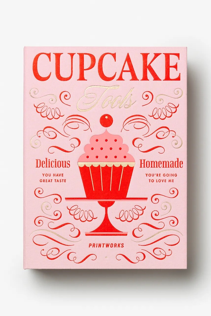Sada na pečenie koláčikov Printworks The Essentials - Cupcake 20 x 28 x 5 cm 6-pak ružová farba