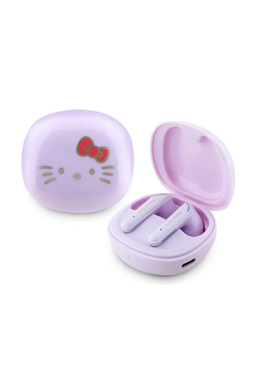 Bezdrôtové slúchadlá do uší Hello Kitty Hello Kitty O Glossy Finish fialová farba