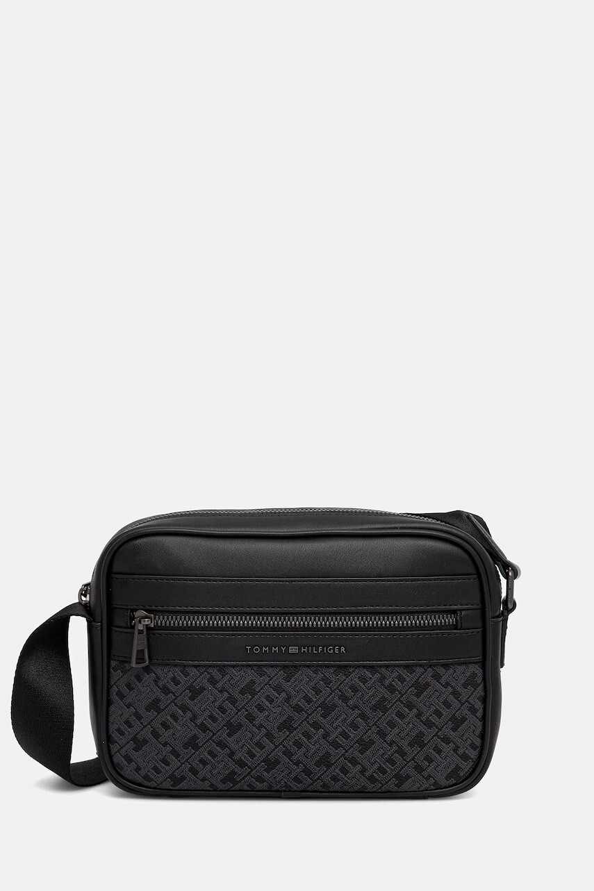 Malá taška Tommy Hilfiger čierna farba, AM0AM13494