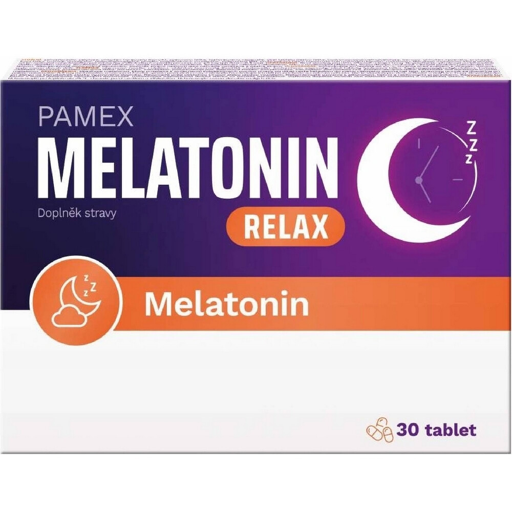 PAMEX Melatonín relax 30 tabliet, poškodený obal