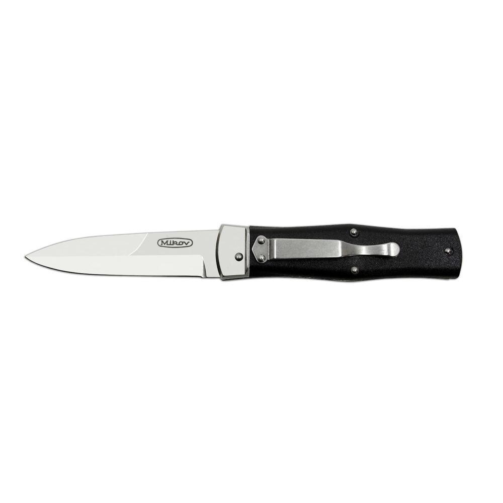 Nôž vyhadzovací Mikov Predator 241-BH-1 L/STN Klip Stonewash - čierny-strieborný
