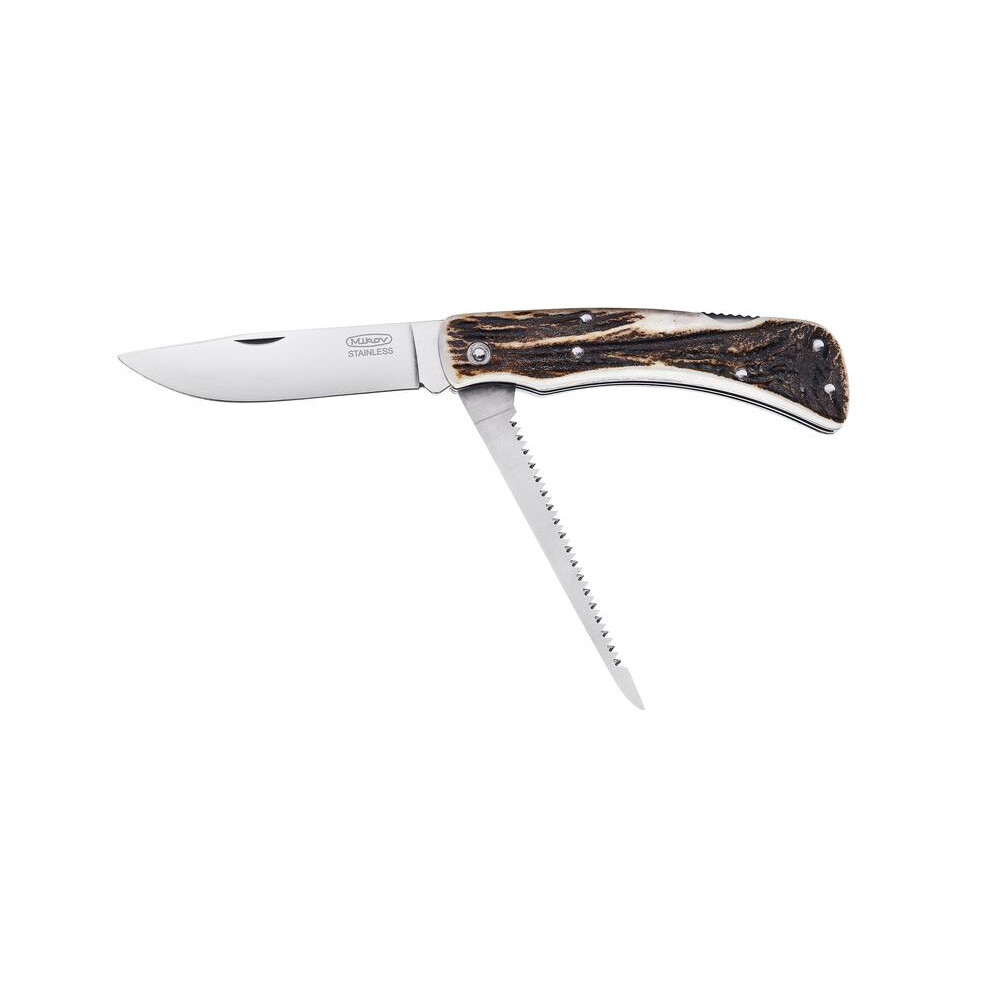 Vreckový zatvárací nôž Mikov Hubert 245-XP-2/KP - hnedý-strieborný