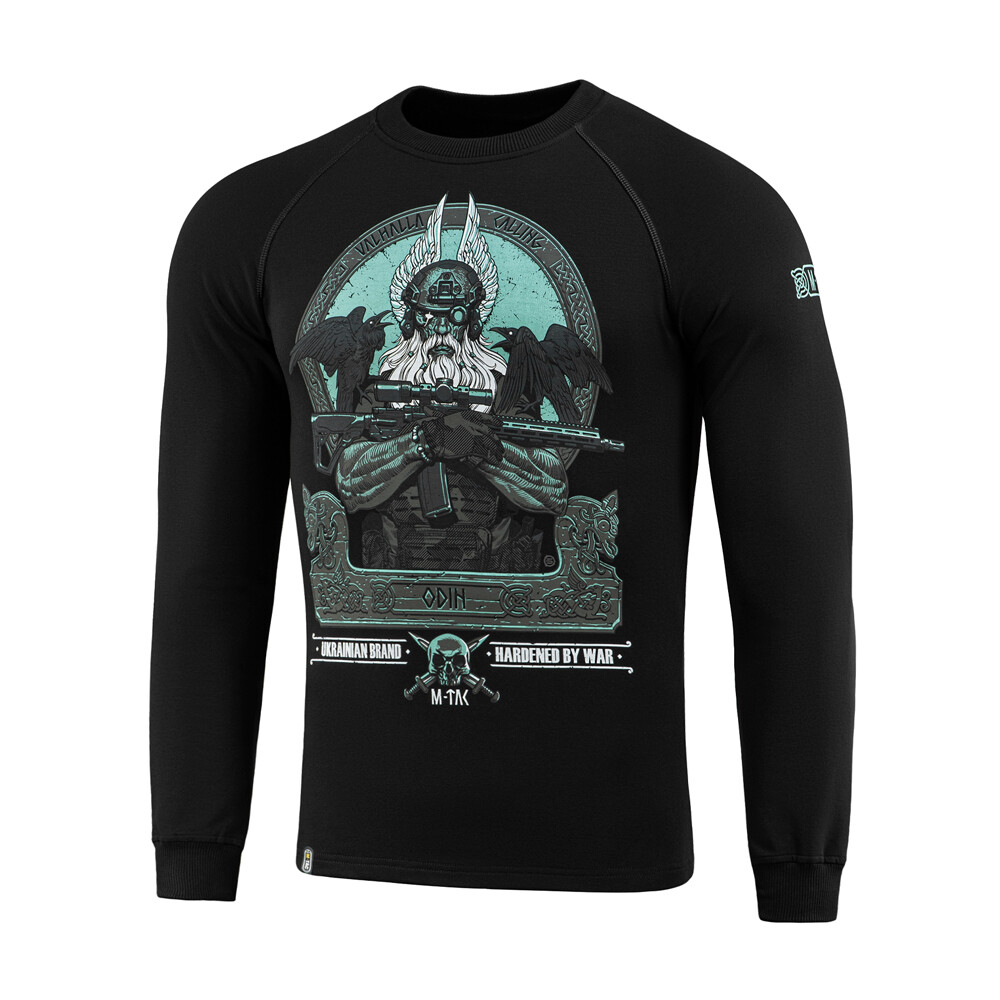 Mikina M-Tac Odin Mystery Raglan - čierna, S