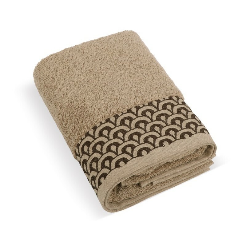 Bellatex Froté osuška Čipka hnedá, 70 x 140 cm