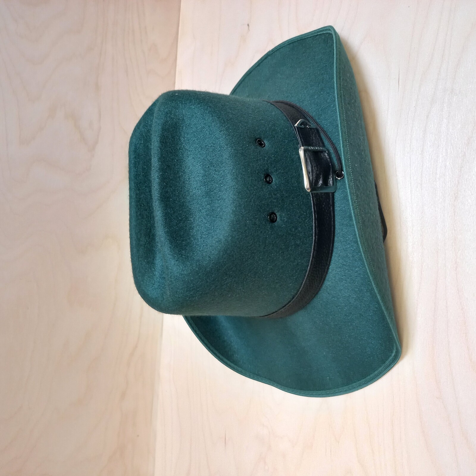 Westernový klobúk z umelého filcu - zelený, 52