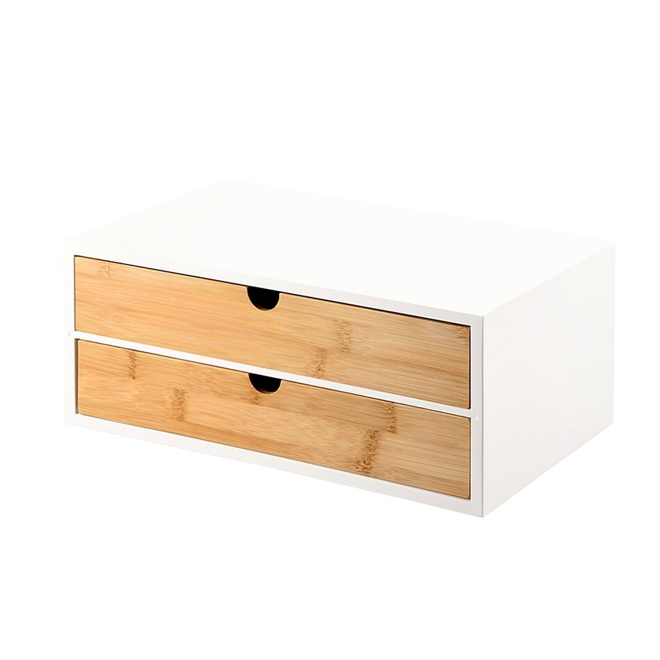 Kesper 58955 Organizér s 2 priehradkami bambus, 33 x 21 x 13,5 cm