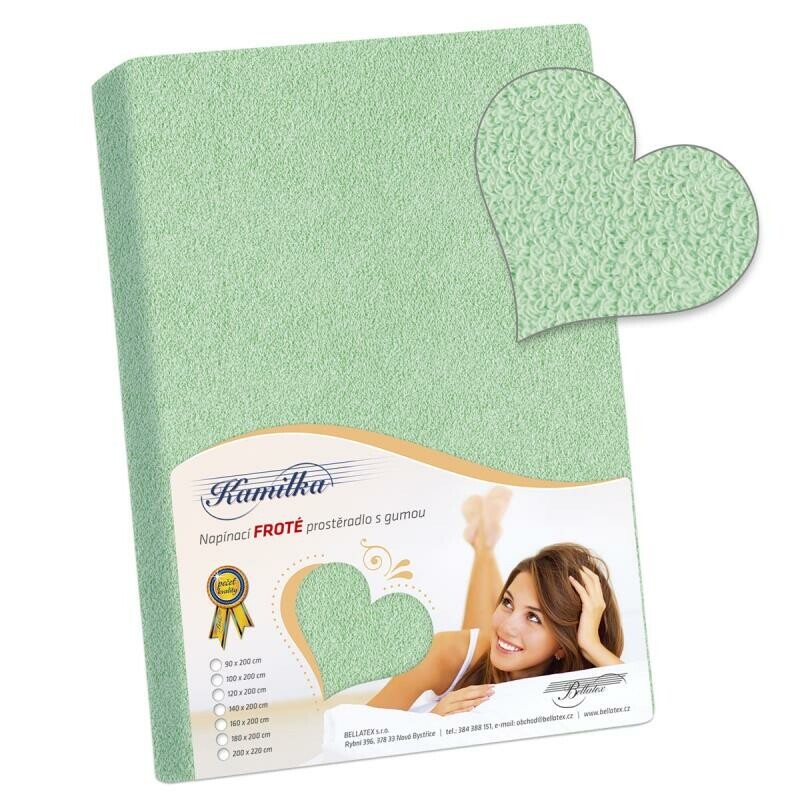 Bellatex Froté prestieradlo svetlá zelená, 90 x 200 cm