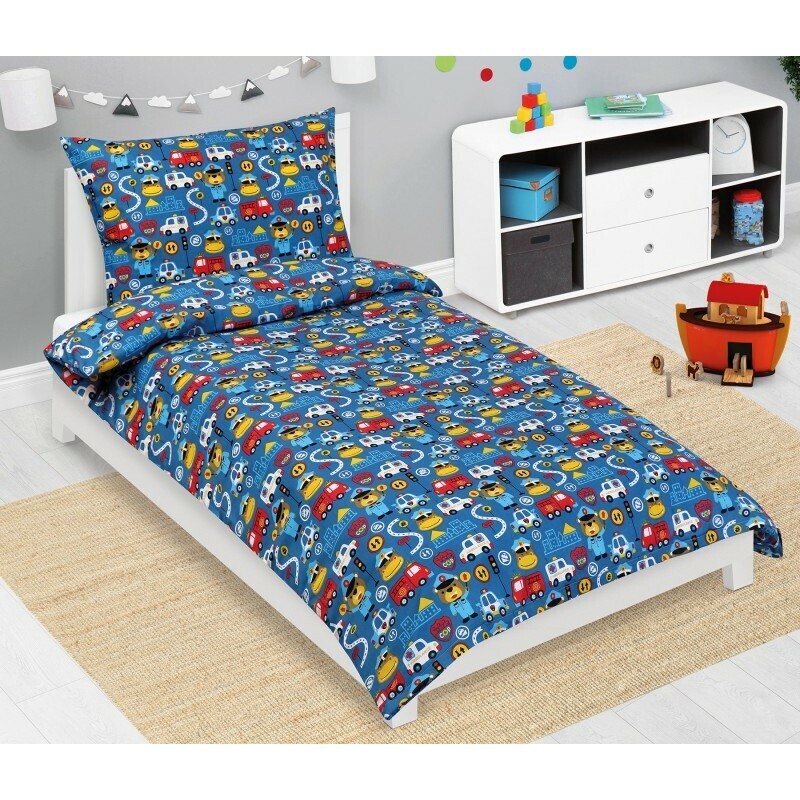 Bellatex Detská bavlnená posteľná bielizeň JuniorRescuers modrá, 140 x 200, 70 x 90 cm