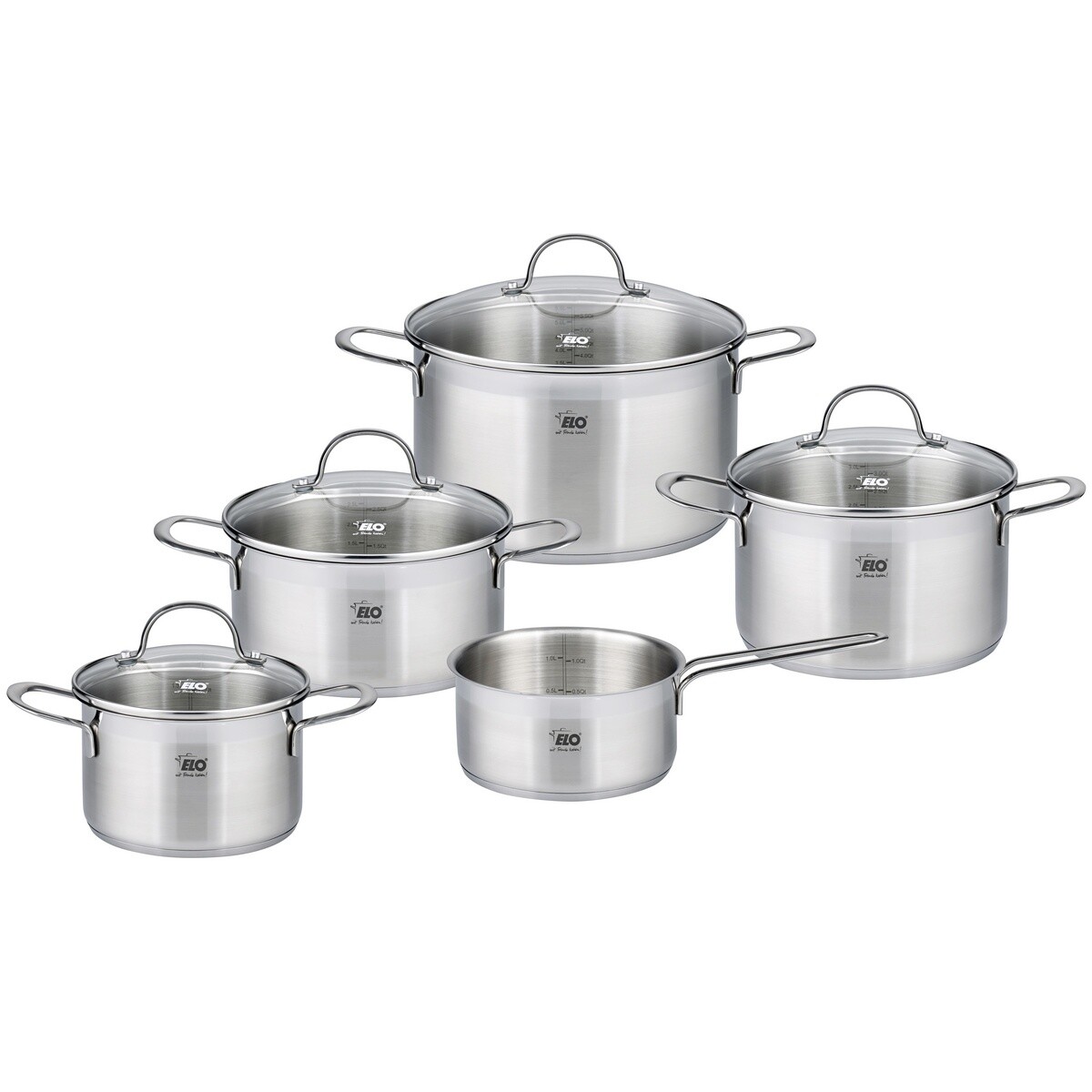 Elo 42505 5-dielna sada hrncov z nehrdzavejúcejocele Top Collection