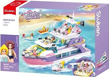Sluban Girls Dream M38-B1167 Veľká luxusná jachta Annie