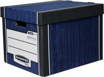 Fellowes Bankers Box Woodgrain modrá – súprava 2 ks