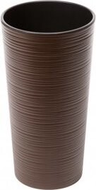 LAMELA Kvetináč LILIA DLUTO – vrúbok, 250 mm, moka