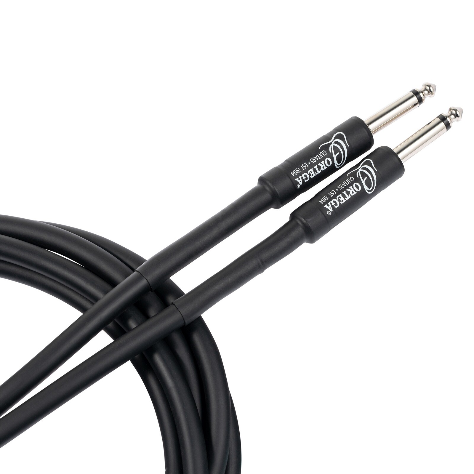 ORTEGA Economy Series Instrument Cable straight/straight jacks, 8 mm - 20 ft (6.0 m)