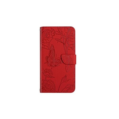 Puzdro Mezzo Book Xiaomi Redmi A5 4G/Poco C71, vzor motýľ - červené