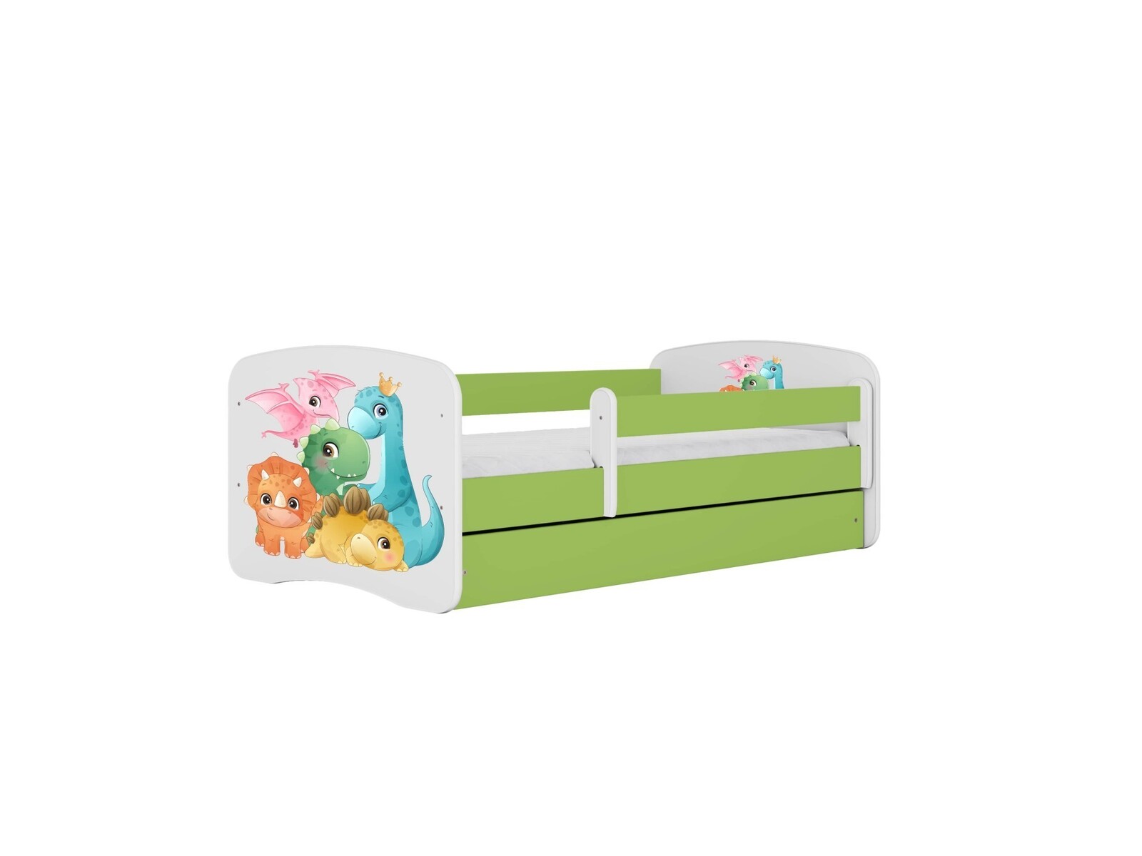 Dětská postel Babydreams dinosauři zelená