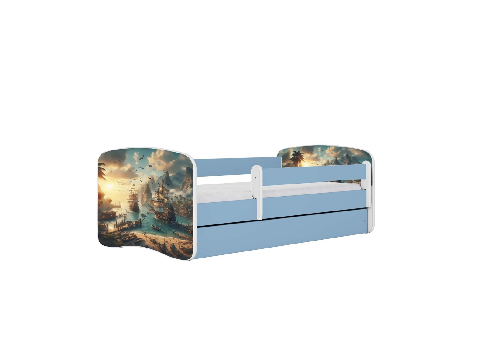 Dětská postel Babydreams loď modrá