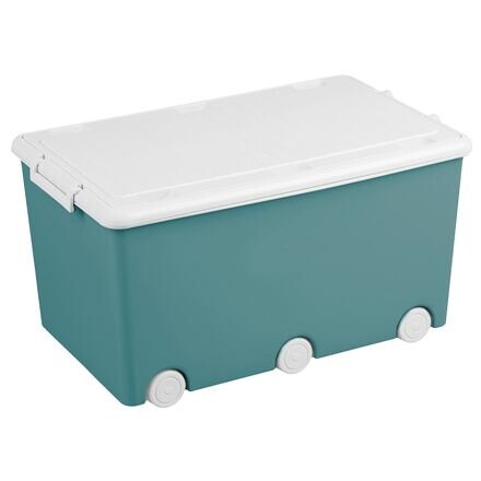TEGA Viacúčelový box na hračky - tyrkysová