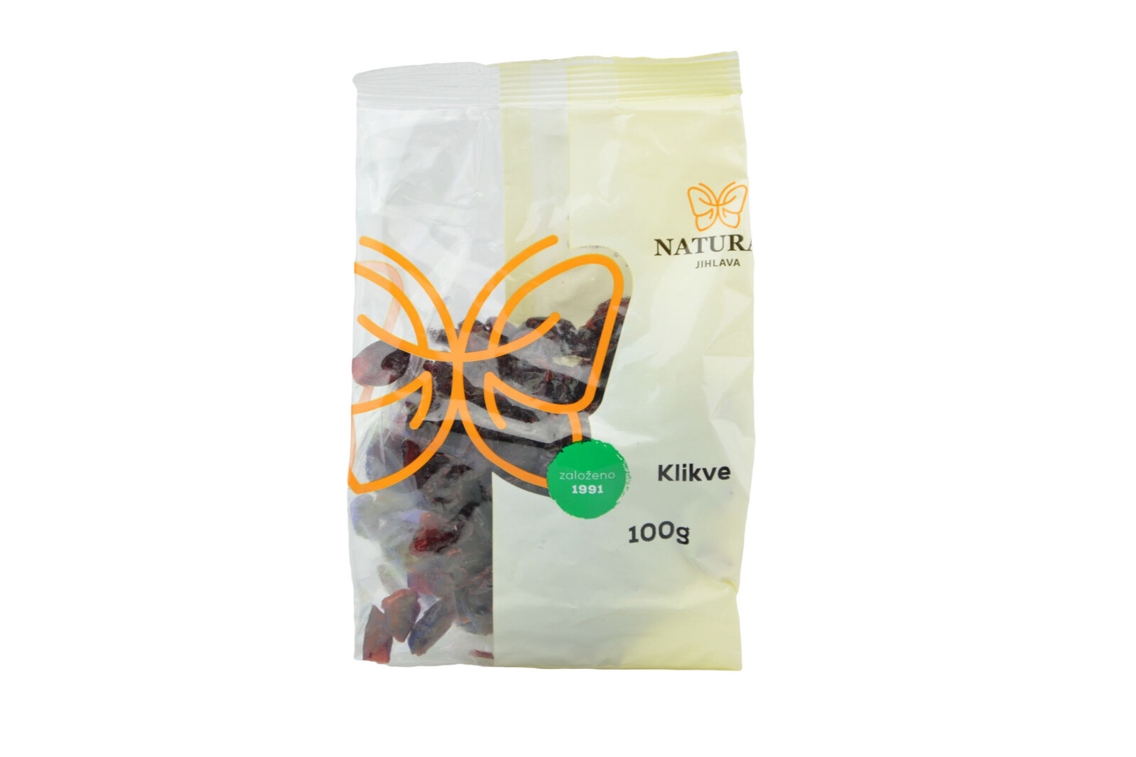 Natural Jihlava Akcia spotreba 23.07.2025 Brusnice / Klikvy - Natural 100g-1 45 ks