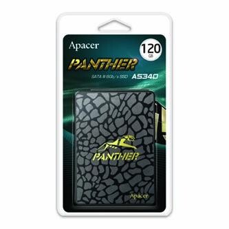 SSD Interná Apacer AS340, AP120GAS340G-1, 120GB, černý, Panther, 2.5
