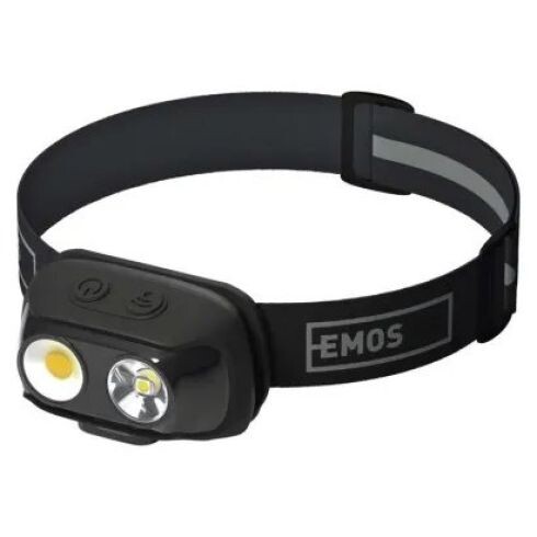 EMOS COB LED nabíjacia čelovka P3542, 500 lm, 130 m, Li-pol 1200 mAh P3542