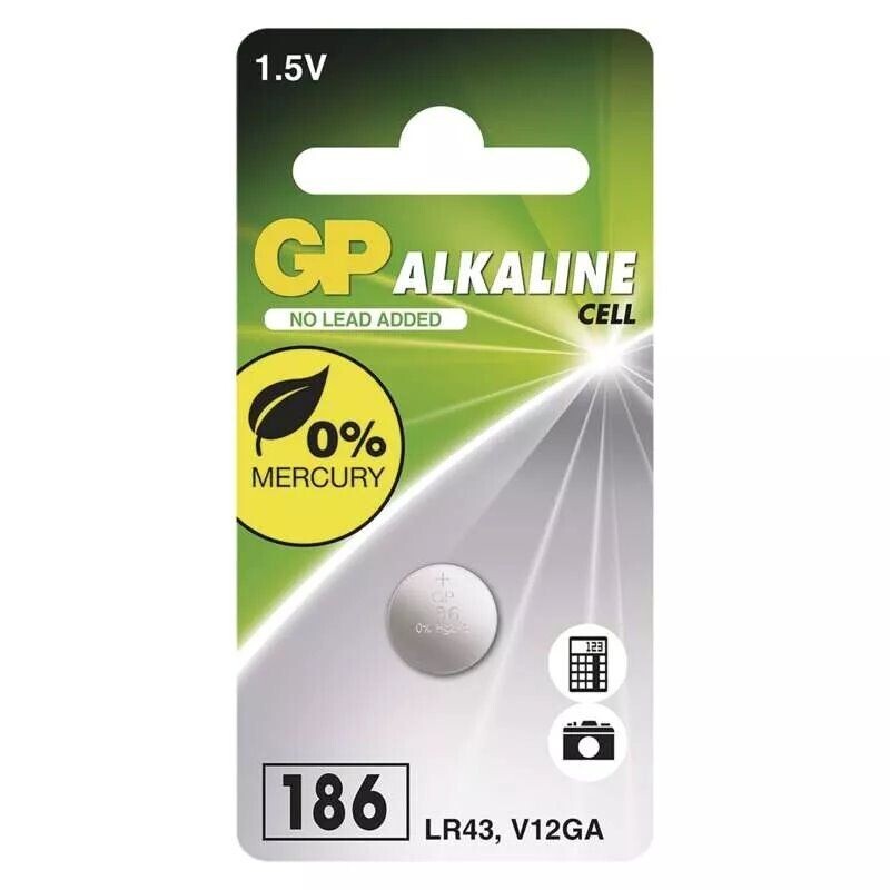 EMOS GP alkalická gombíková batéria 186F (LR43) 1BL B13861