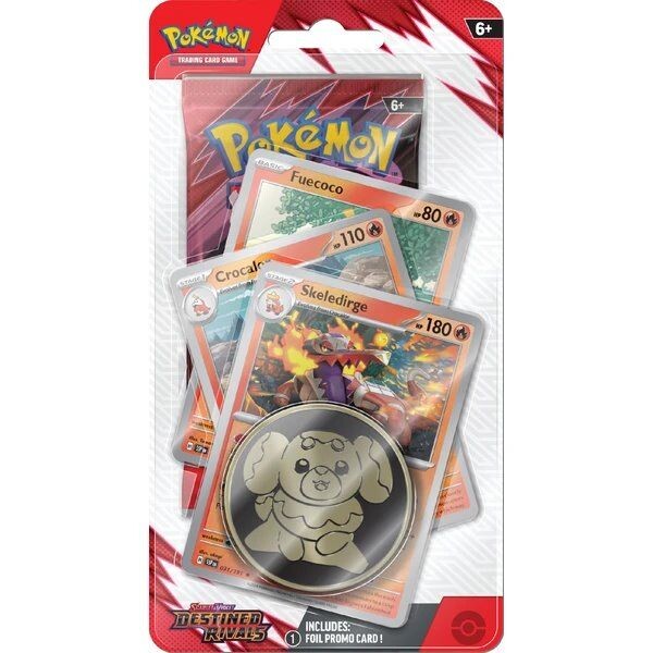 Kartová hra Pokémon TCG: Scarlet & Violet Destined Rivals Premium Checklane Blister Skeledirge (Pokémon) Skeledirge
