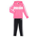 Súpravy vrchného oblečenia adidas  Seasonal Essentials Tiberio 3-Stripes Fleece Track Suit Kids