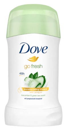DOVE GO FRESH - Tuhý antiperspirant s vôňou uhorky a zeleného čaju 40 ml