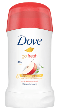 DOVE GO FRESH - Tuhý antiperspirant s vôňou jablka a bieleho čaju 40 ml
