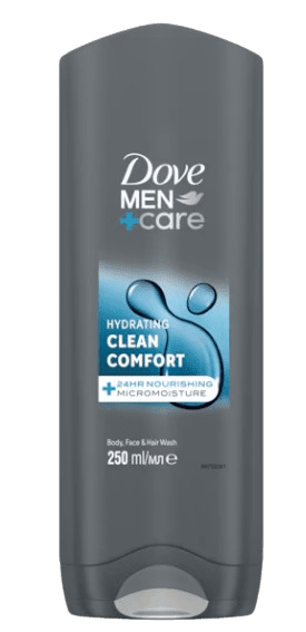 DOVE CLEAN COMFORT - Hydratačný pánsky sprchovací gél (0,25 L)