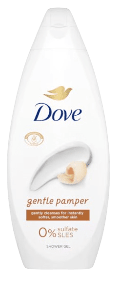 DOVE GENTLE PAMPER - Dámsky sprchovací gél s arganovým olejom 0,25 L