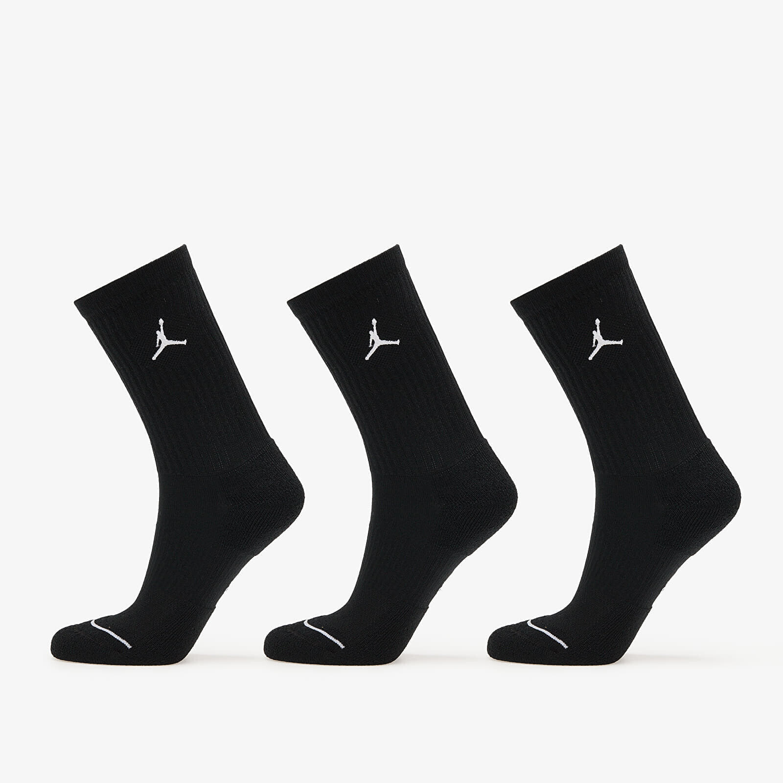 Jordan Everyday Crew Socks 3-Pack Black/ White XL