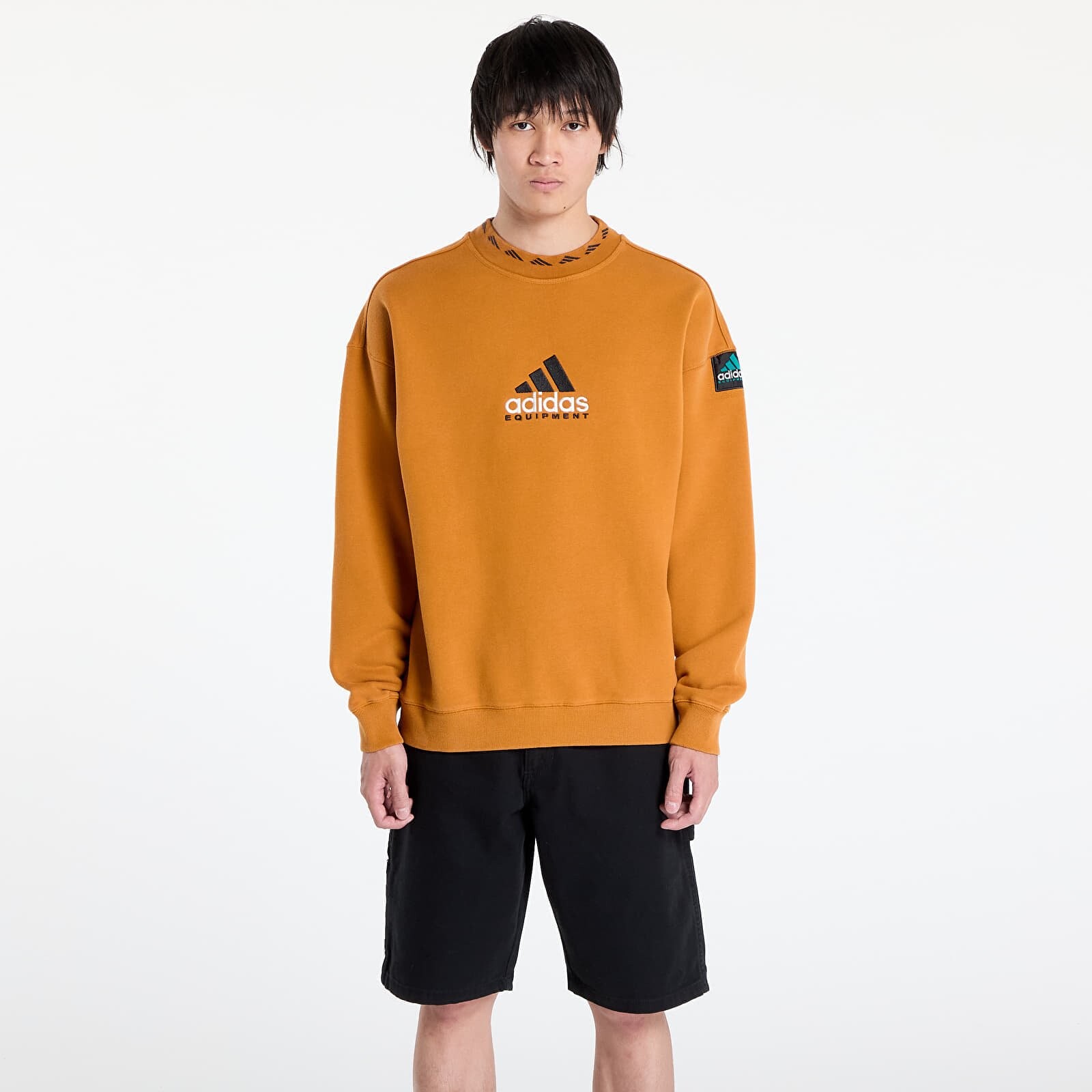 Mikina adidas EQT Wash Crewneck Sweatshirt Craft Ochre/ White M