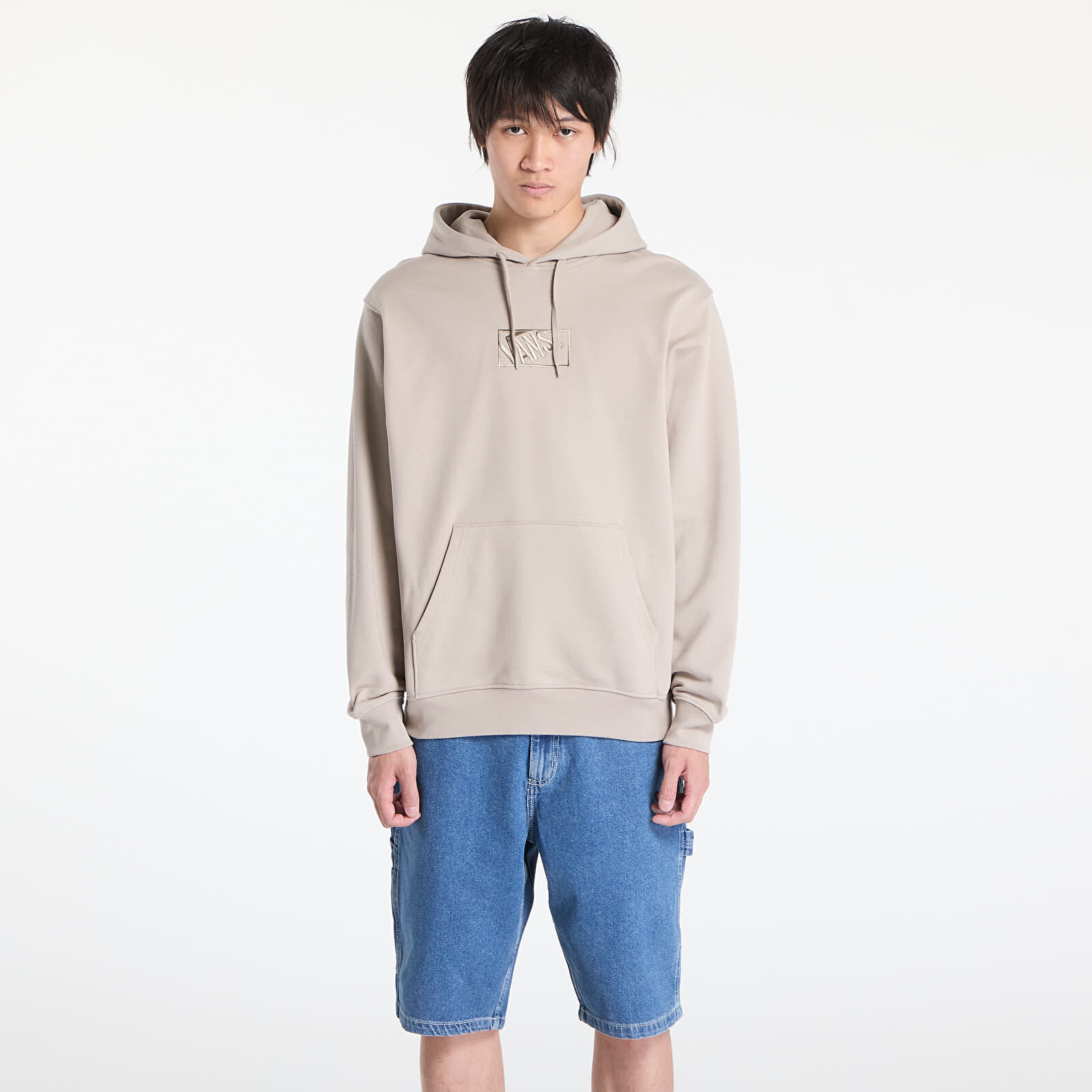 Mikina Vans Blocked Box Pull Over Hoodie Mushroom M