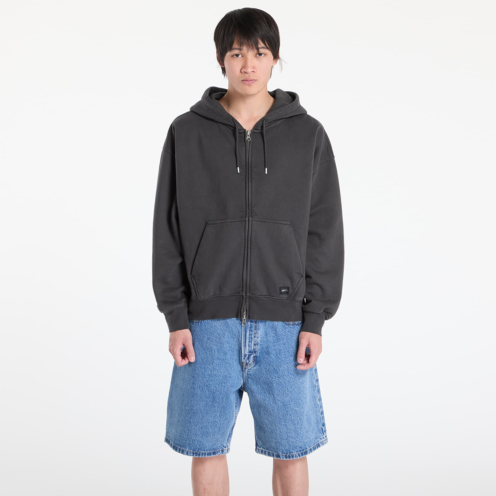Mikina Vans LX Zip Hoodie Faded Black M