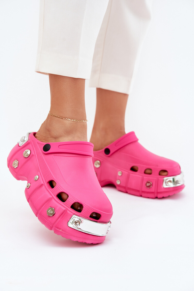 Boto Dámske Šľapky Na Masívnej Platforme Fuksia Korina