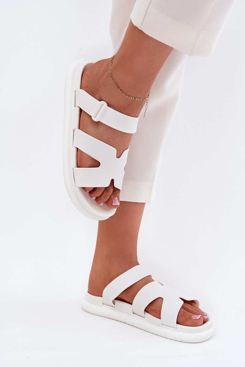 Boto Gumové Dámske Papuče S Pásikom Biele Tavirae