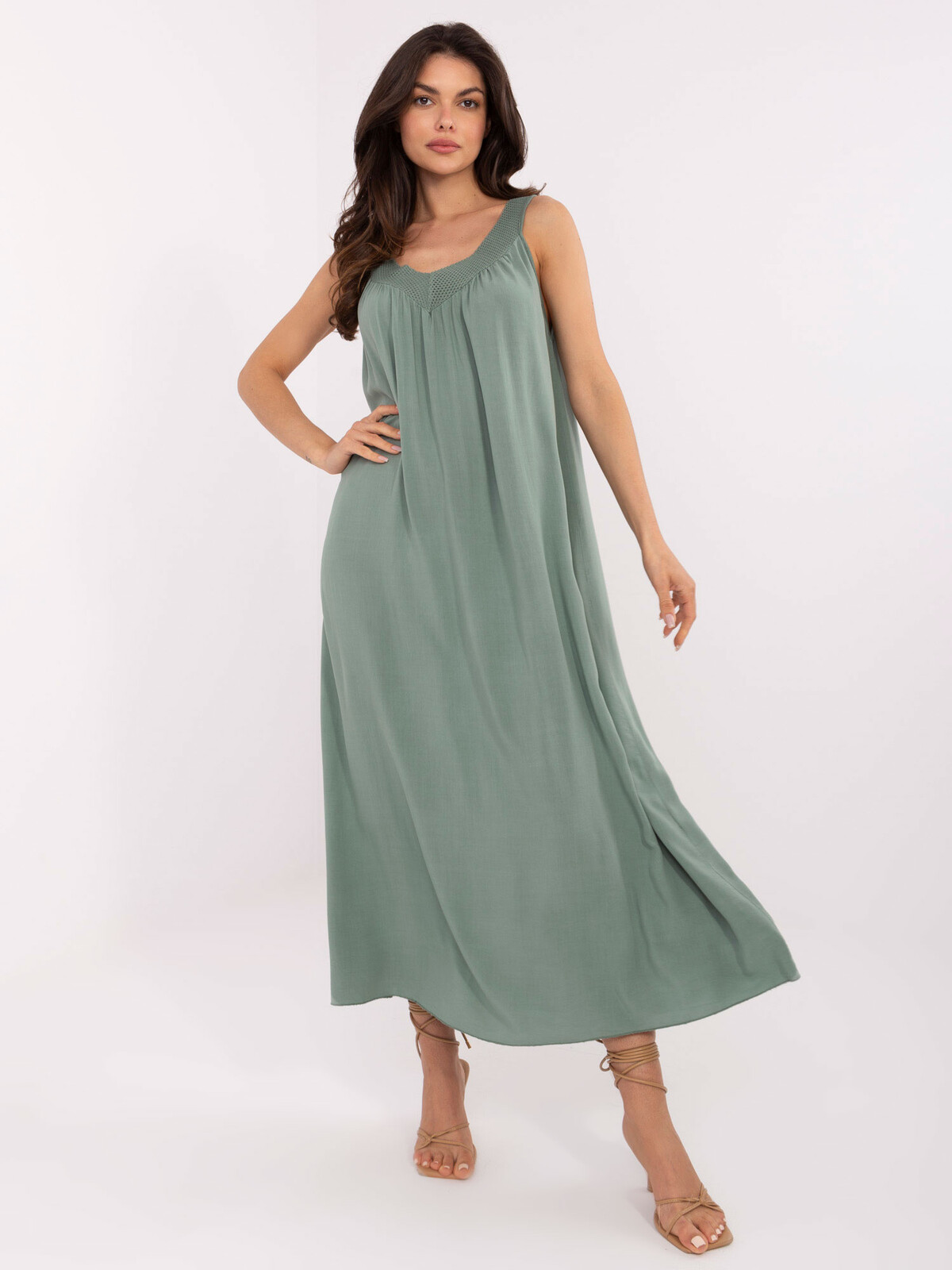 Dress-TW-SK-BI-L0125.52-khaki