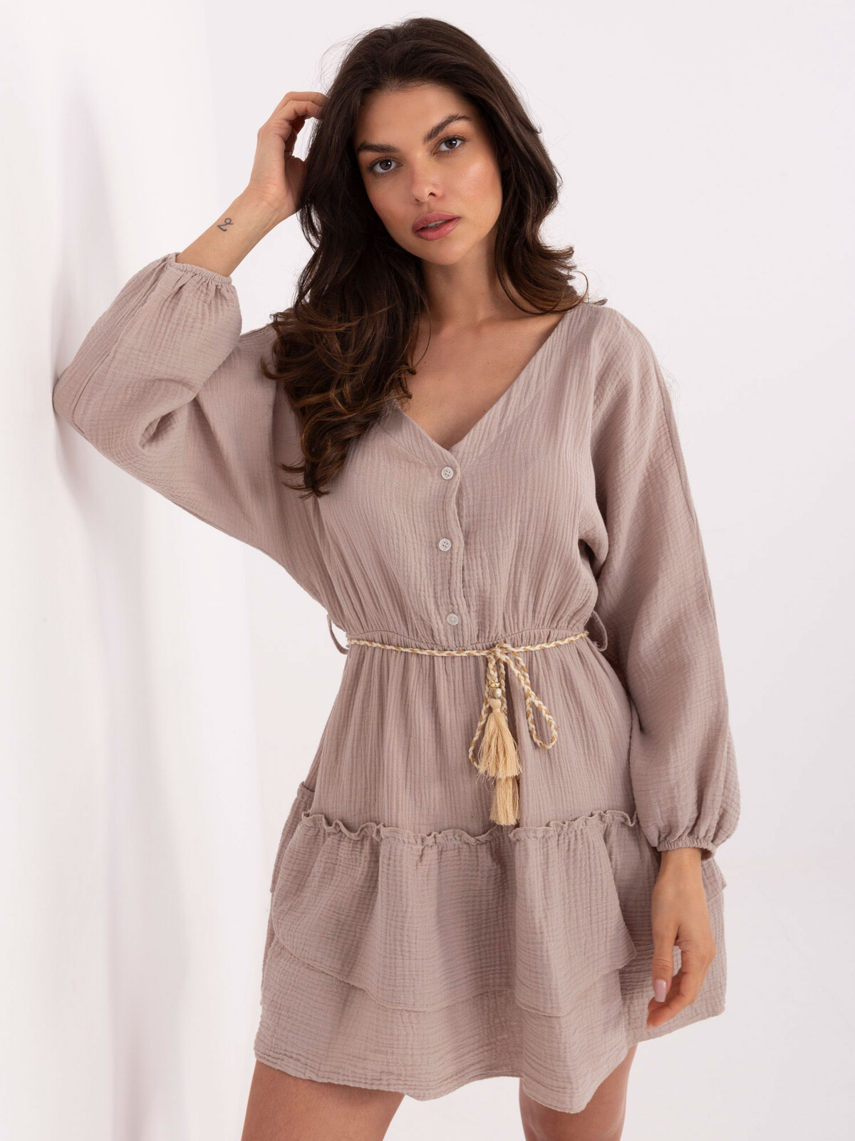 Dress-MI-SK-A5079.27-dark beige