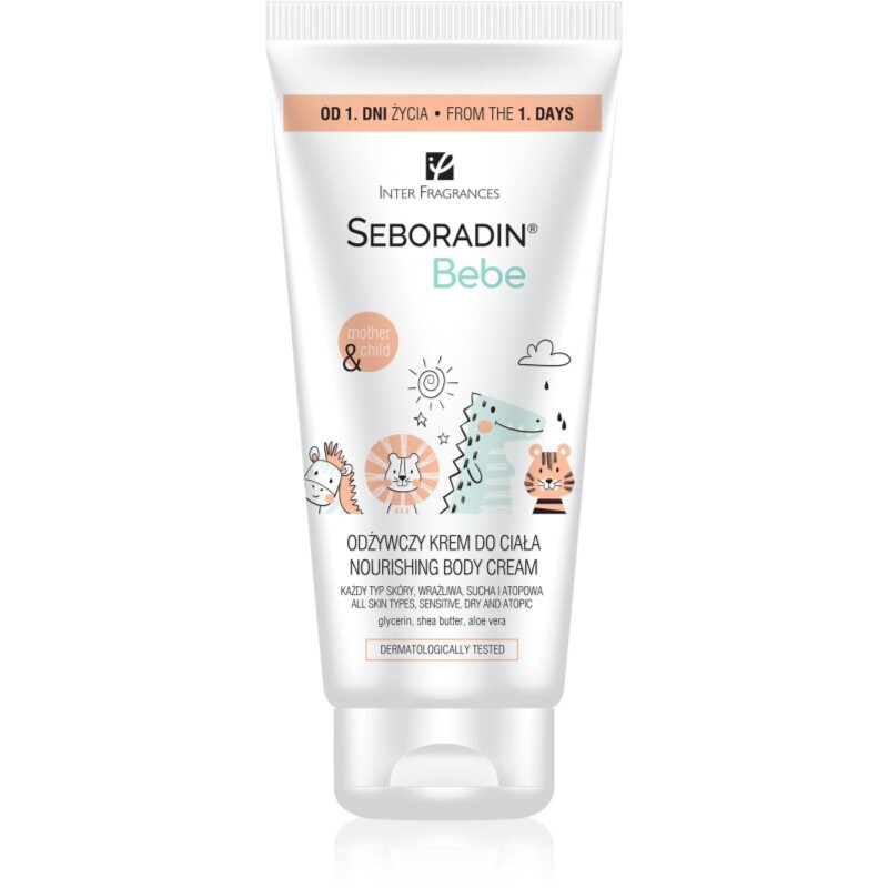 Seboradin Bebe výživný telový krém pre deti 200 ml