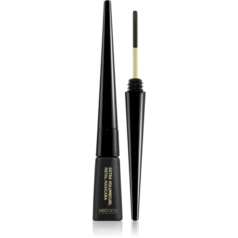 Neogen Dermalogy Extra Volume Curl Metal Maxicara riasenka pre väčší objem a natočenie rias odtieň Black 6 ml