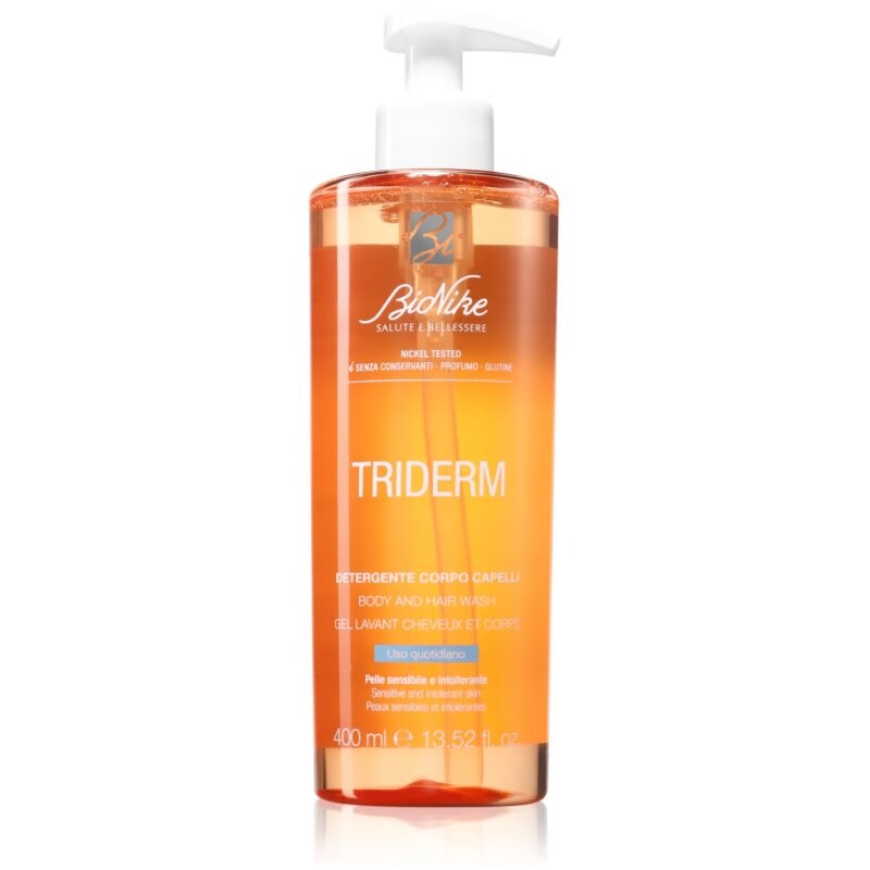 BioNike Triderm sprchový gél a šampón 2 v 1 na každodenné použitie 400 ml
