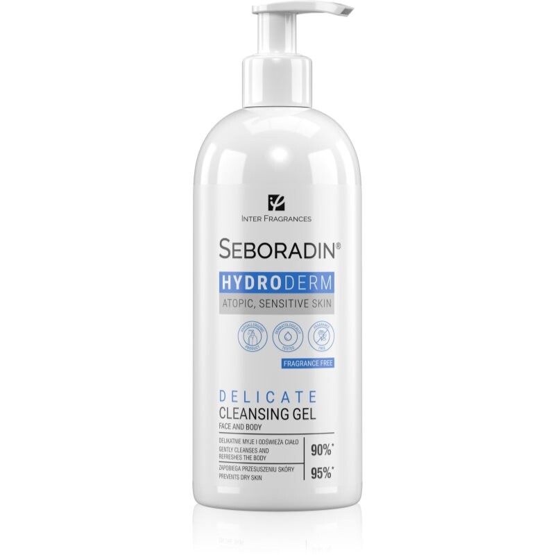 Seboradin Hydroderm jemný čistiaci gél na telo a tvár pre citlivú pleť 400 ml