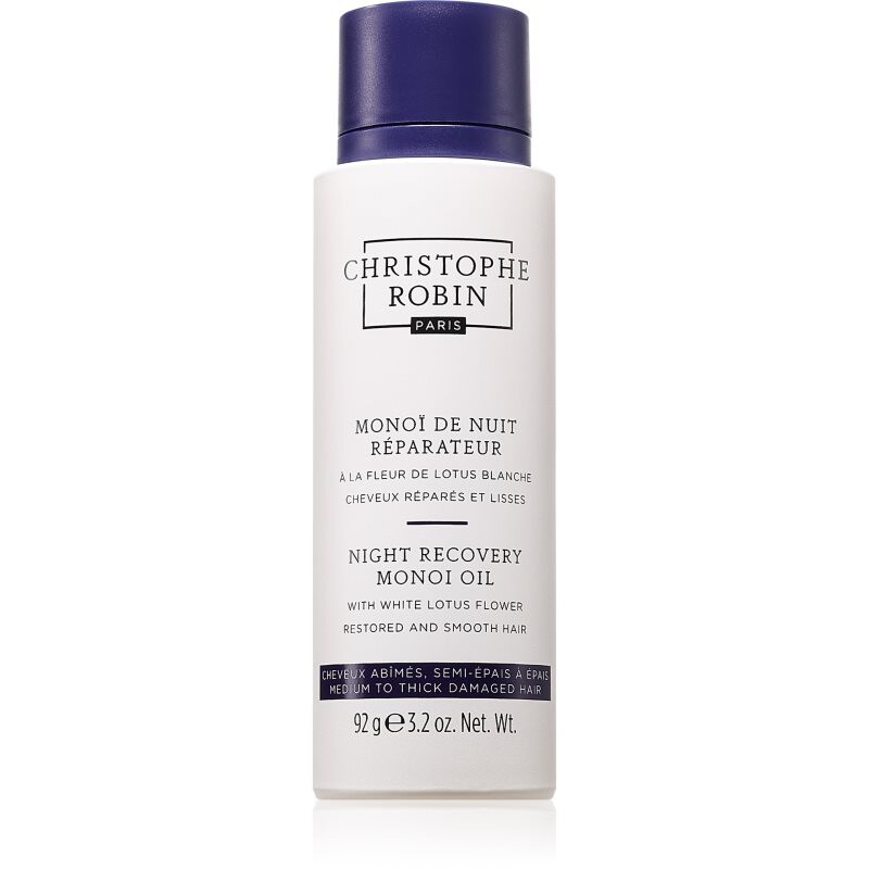 Christophe Robin Night recovery monoi oil nočná regeneračná starostlivosť na vlasy 92 g