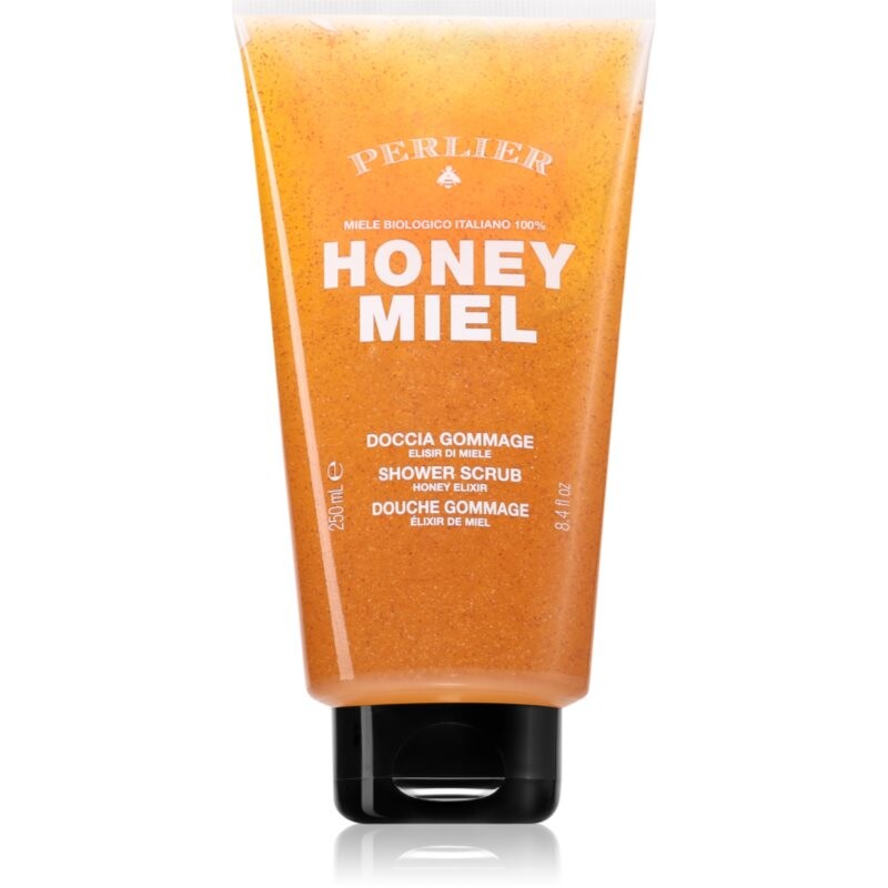 Perlier Honey Miel telový sprchový peeling pre citlivú pokožku 250 ml