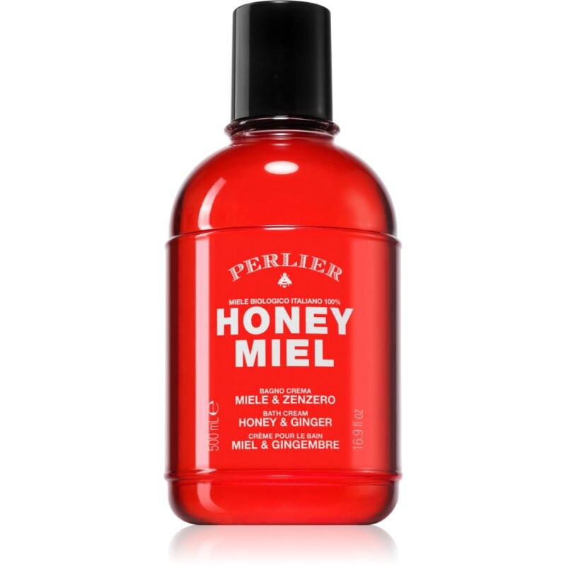 Perlier Honey Miel krémový sprchový gél a gél do kúpeľa 500 ml