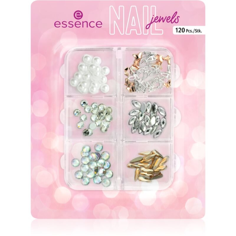 essence studio nails UV GEL NAIL nálepky na nechty 01 Naillin' The Glam Game! 120 ks